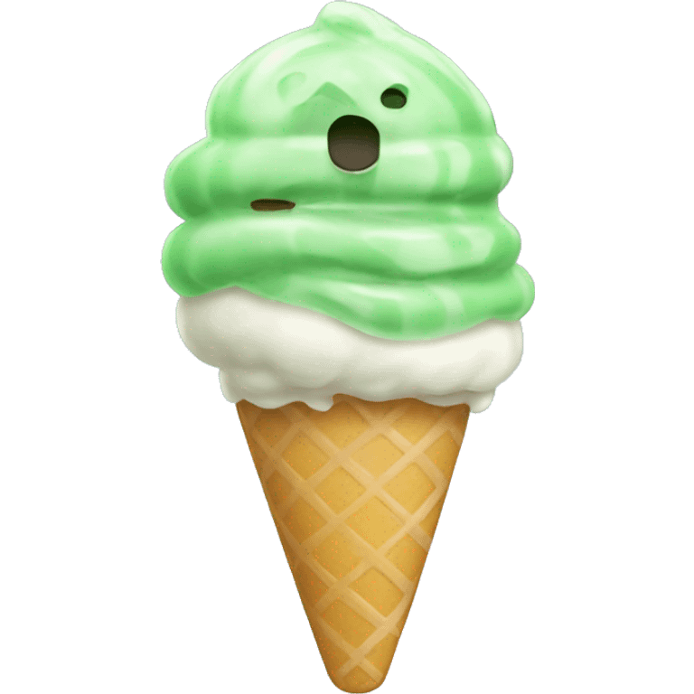 Helado verde emoji