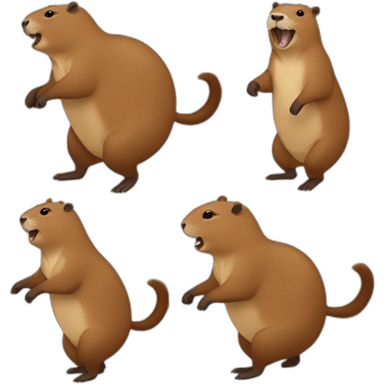 Capybara qui danse emoji