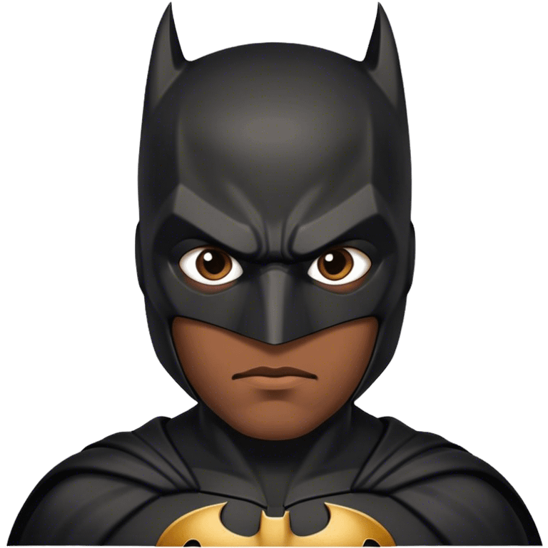 Black Batman rolling his eyes  emoji