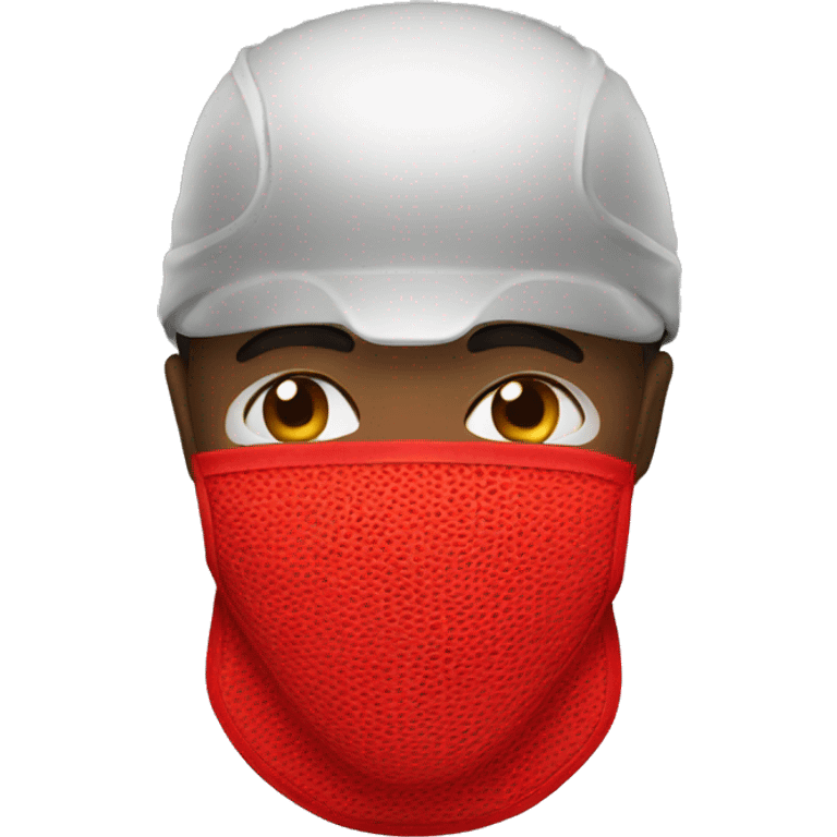 red light face mask emoji