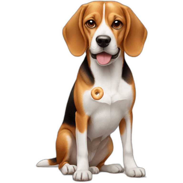 beagle on a bagel emoji