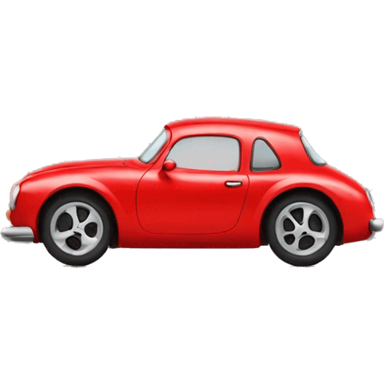 Cute red car front emoji