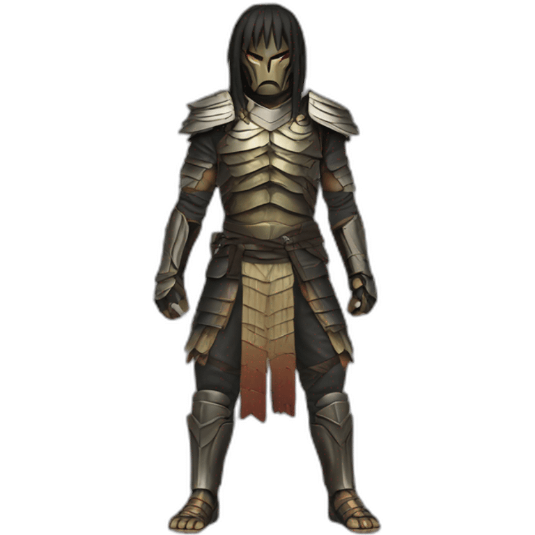 Predator, in Samouraï full body emoji