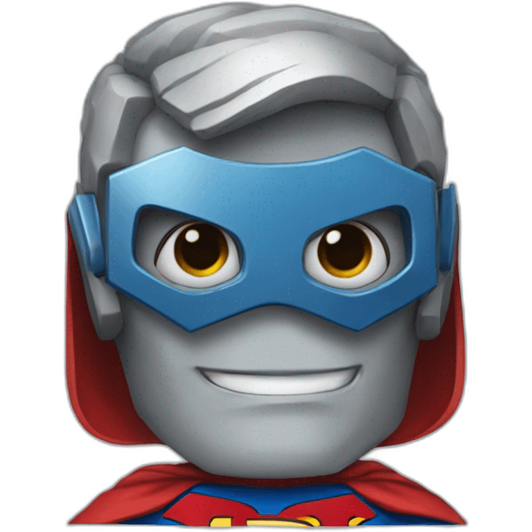 robot disguised as superman emoji