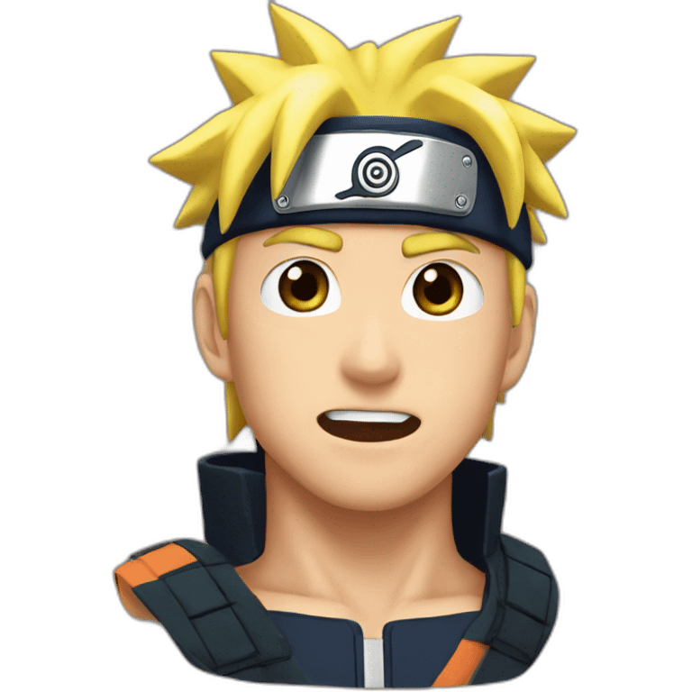 Naruto qui fait un bisou emoji