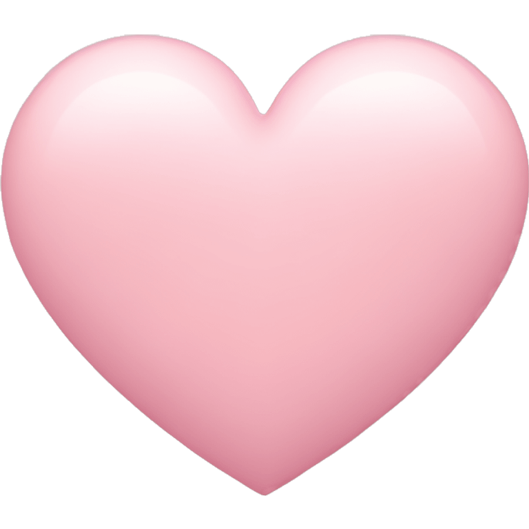 Pastel pink heart emoji