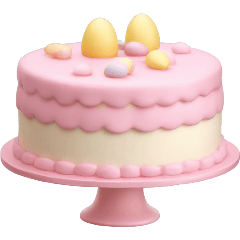 easter light pink cake emoji