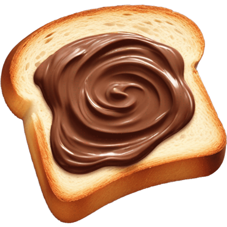 Toast with nutella emoji