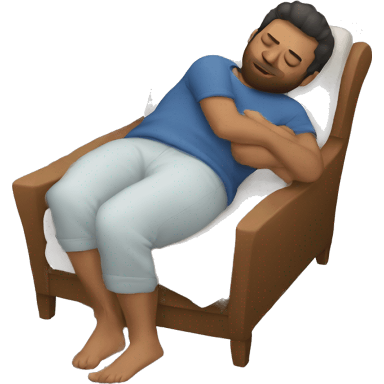 Guy sleeping in a lap emoji