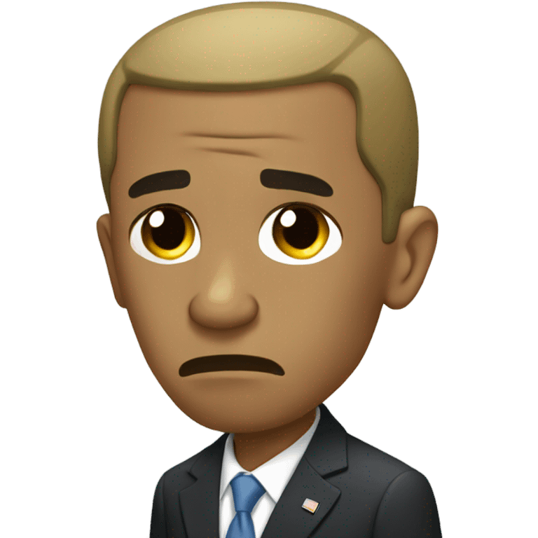 Sad Obama  emoji