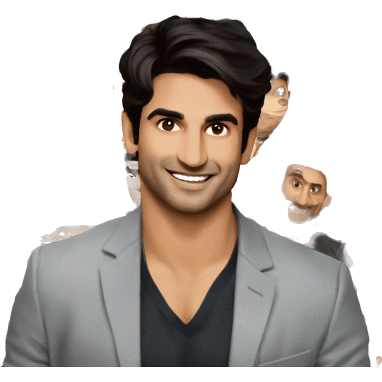 Sushant singh rajput and shurakh khan  emoji