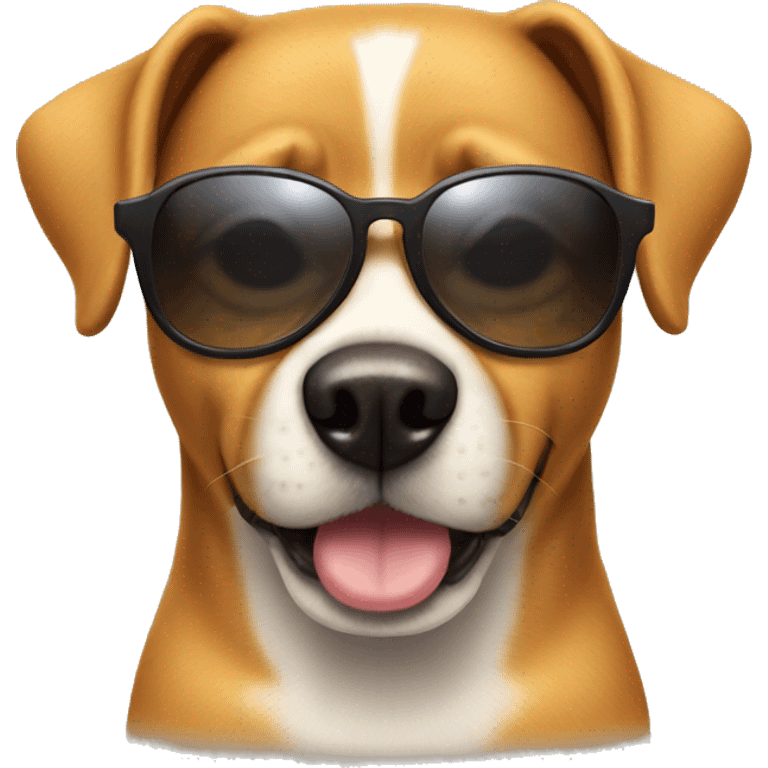 Dog with sun glasses  emoji