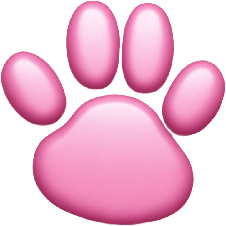 Pink cat paw emoji