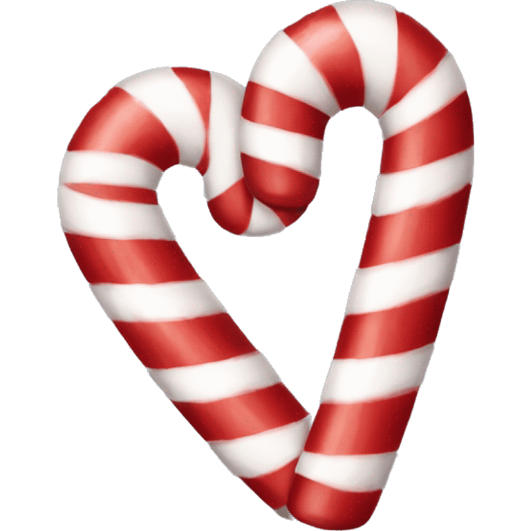 Candy cane love emoji