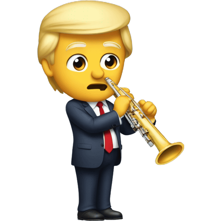 donald trump qui joue de la flute emoji