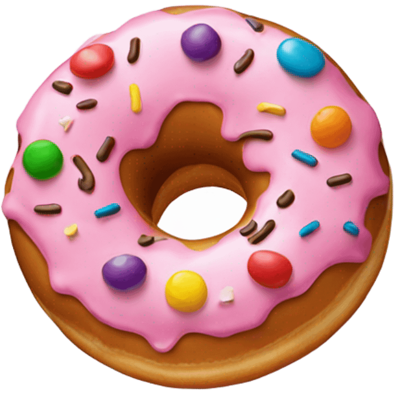 Doughnut with out to lunch sign emoji