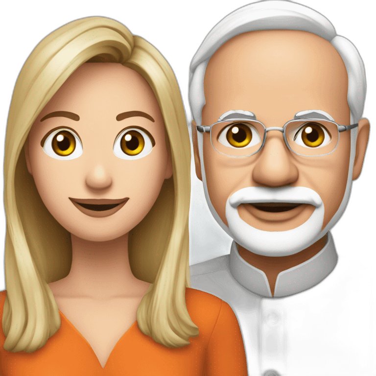 narendra modi and Giorgia Meloni emoji