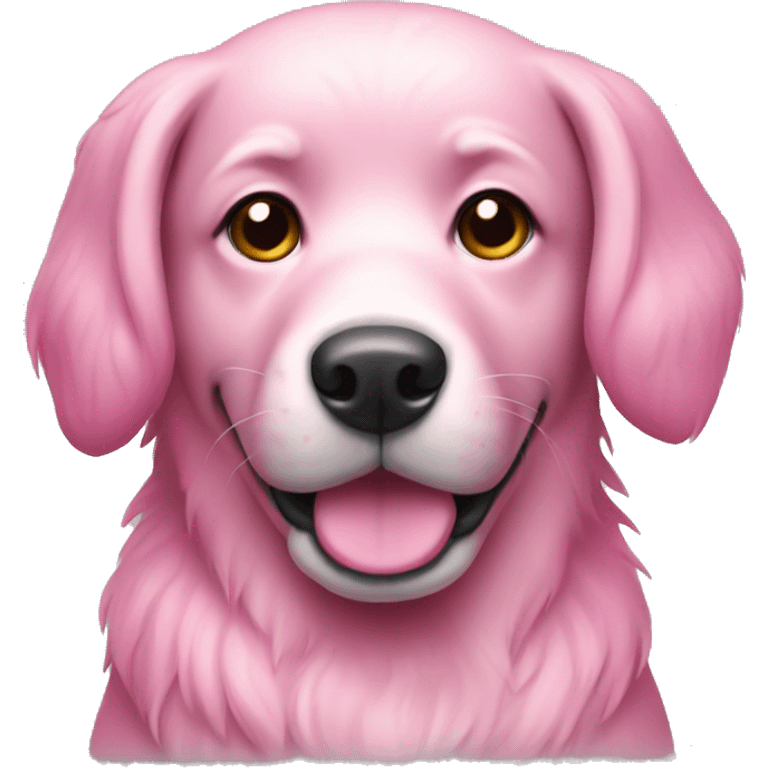 pink dog  emoji