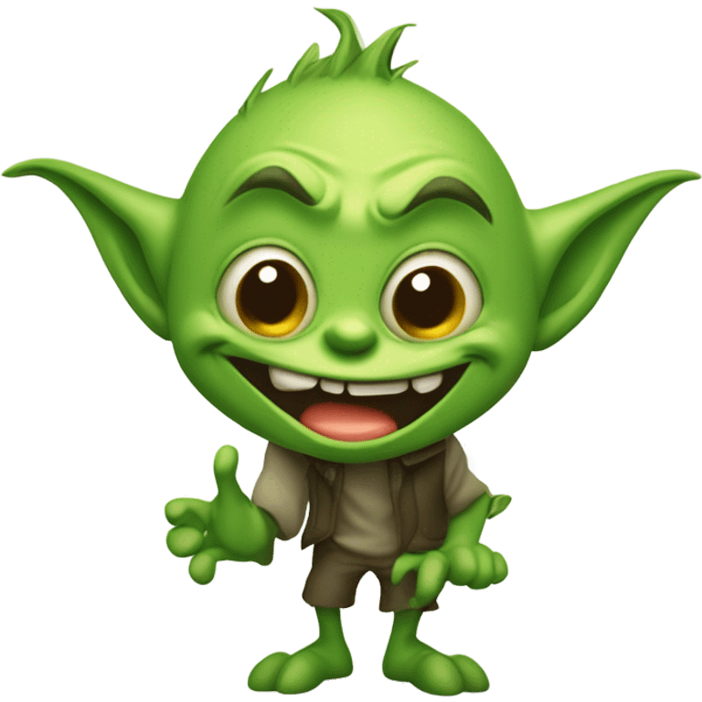 Goblin being naughty emoji