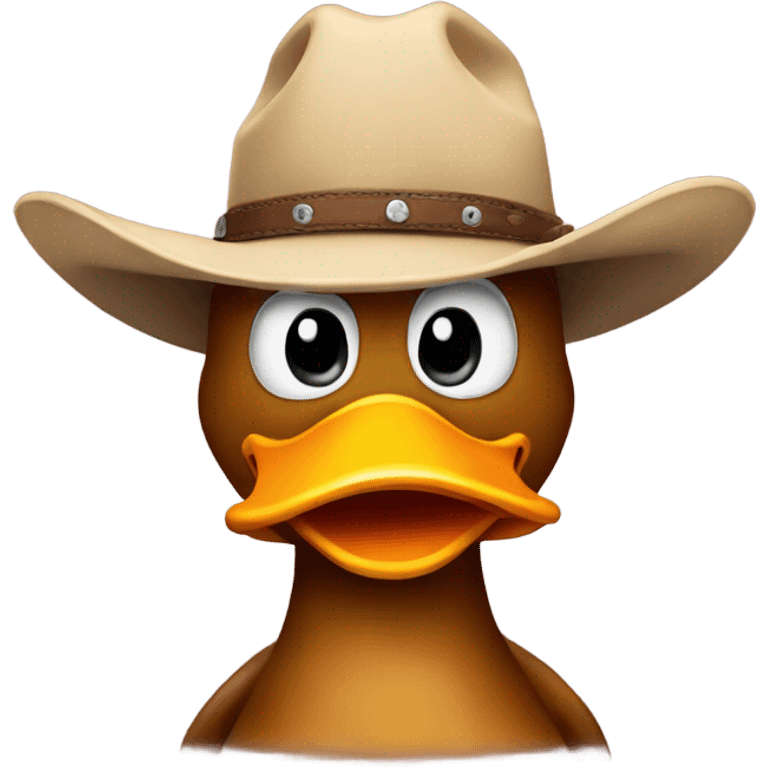 Duck in a cowboyhat  emoji