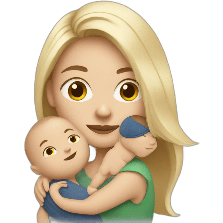 Norwegian woman with baby boy emoji