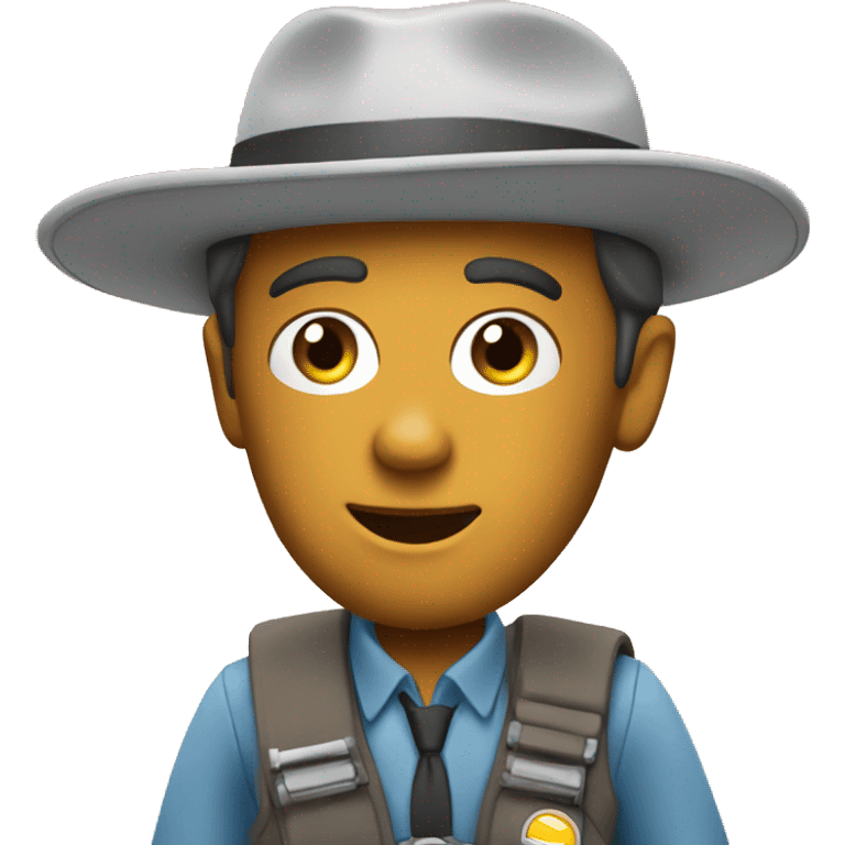 Driving bot travel tour guide emoji