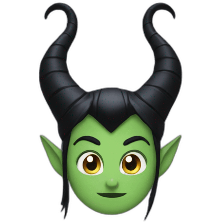 Maleficent horns emoji