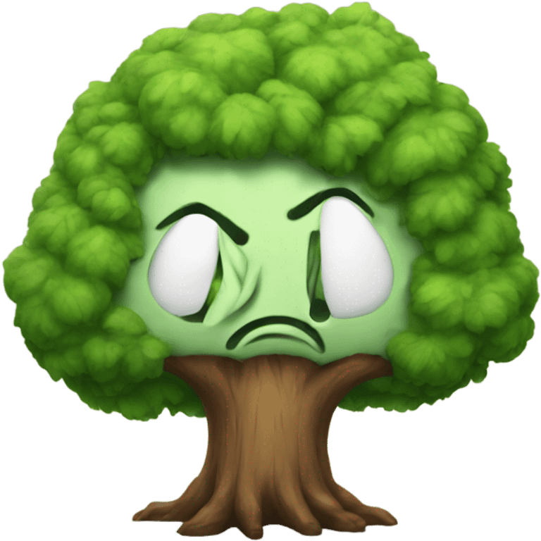 A sad tree emoji