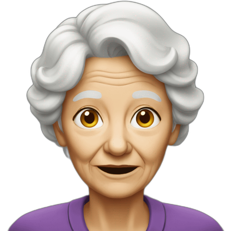 Old woman emoji