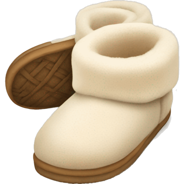 cream ugg slippers emoji