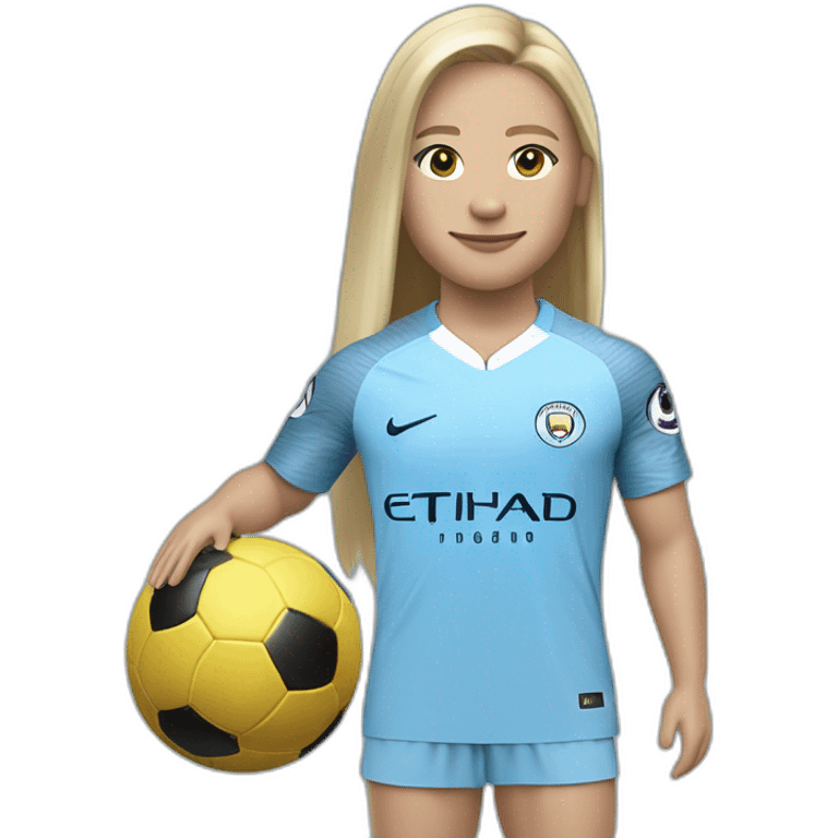 Haaland avec le maillot de Manchester City emoji