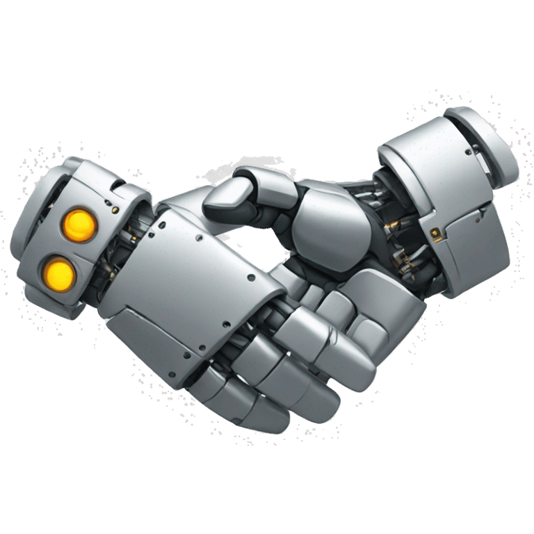 robot handshake emoji