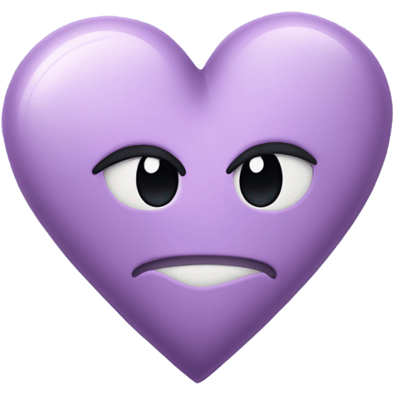 light purple broken heart emoji