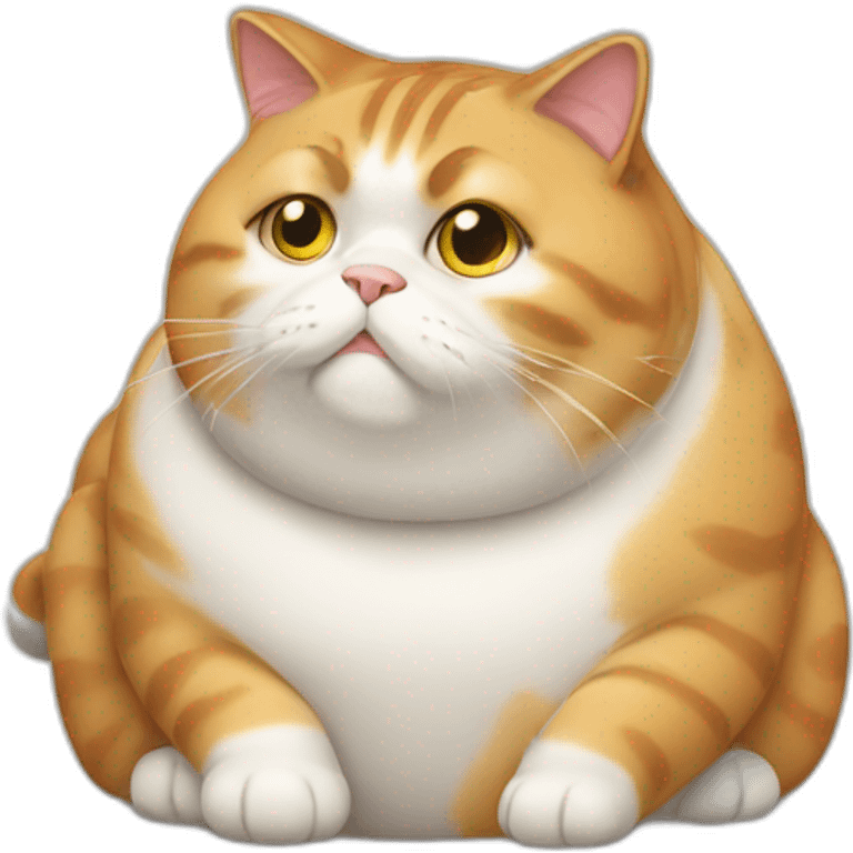 a very fat cat emoji