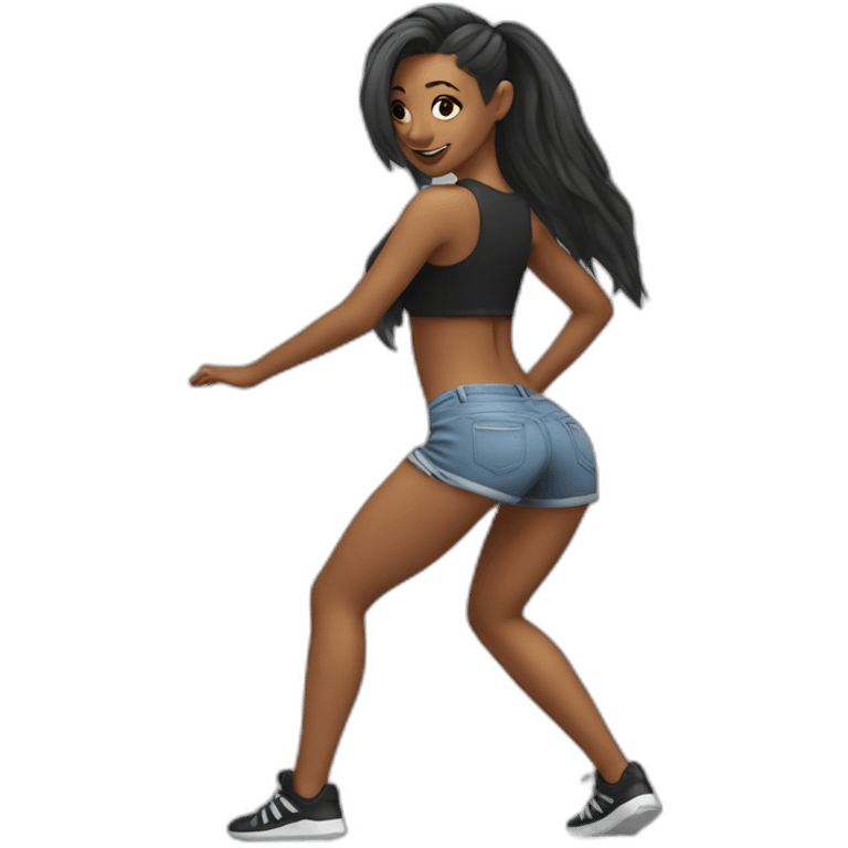 Girl twerking emoji