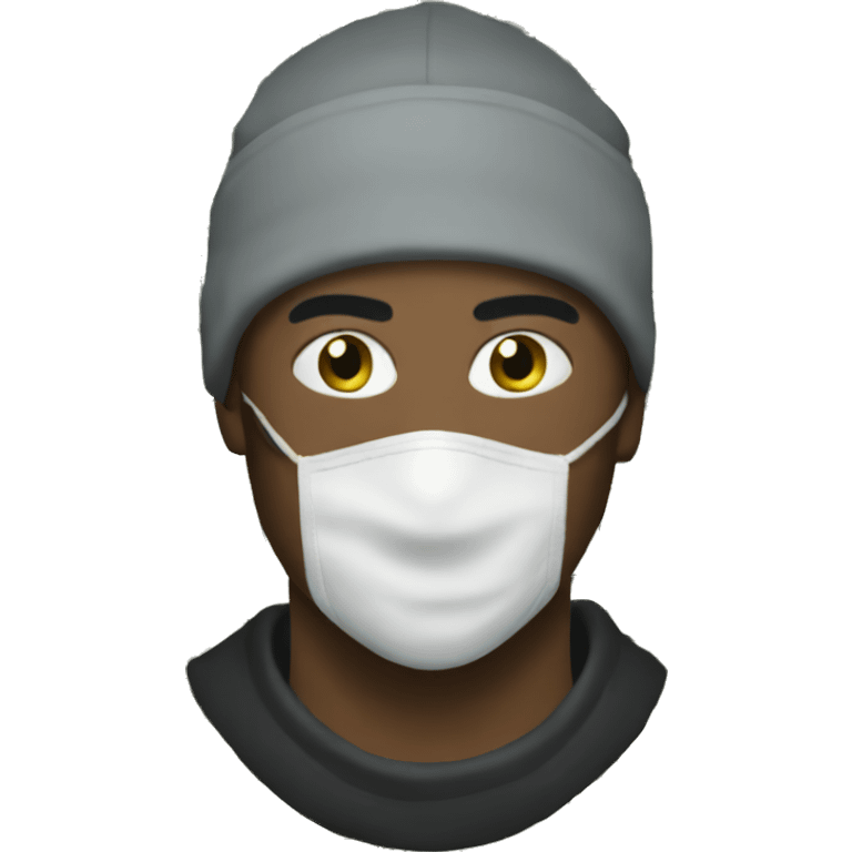 man with ski mask money  emoji