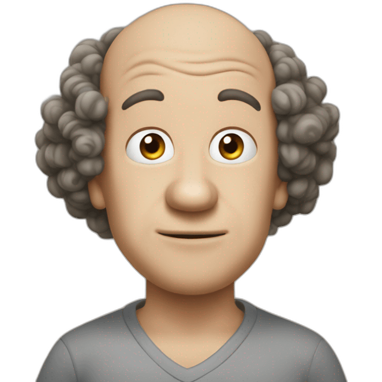 Curly of the three stooges emoji