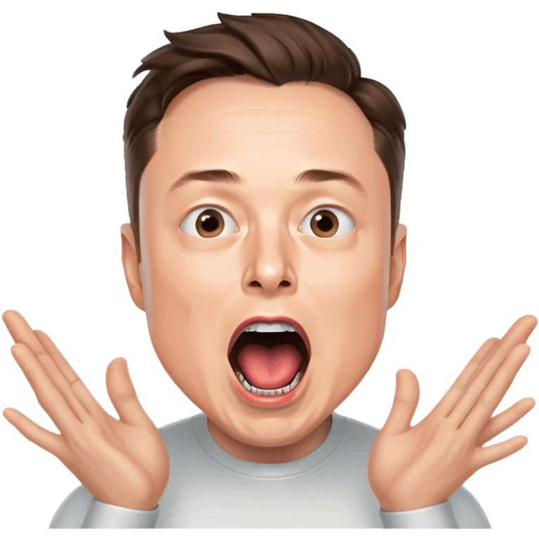 Screaming Elon musk emoji