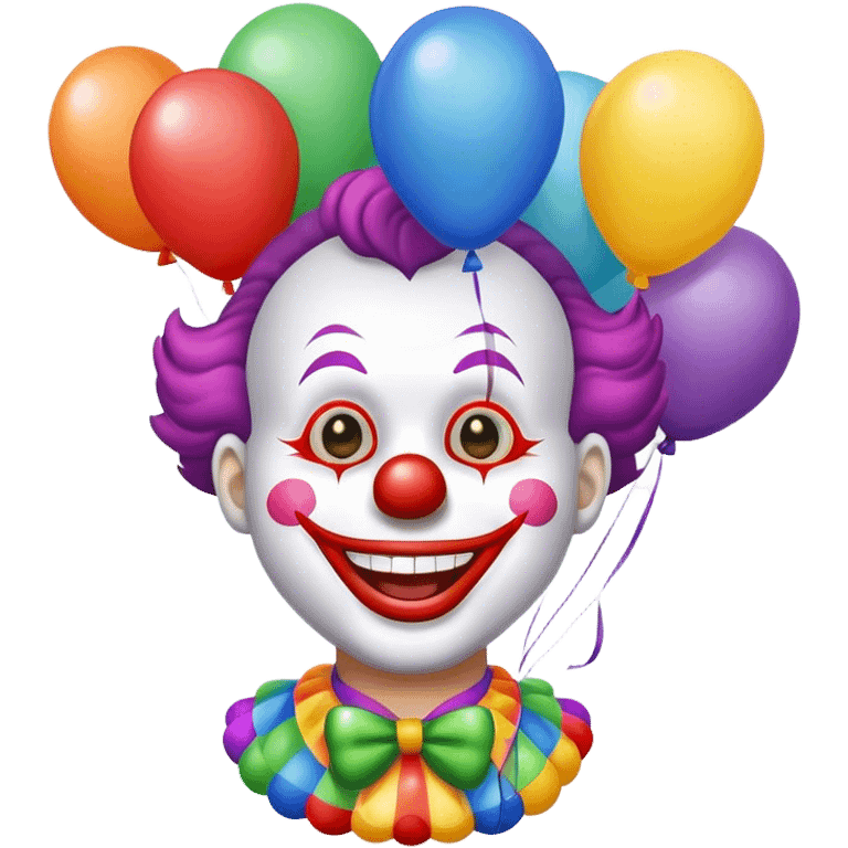 Clown with balloons emoji