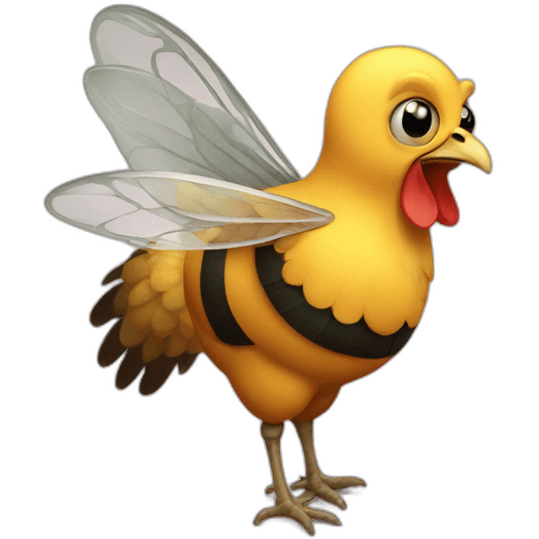 chicken bee emoji