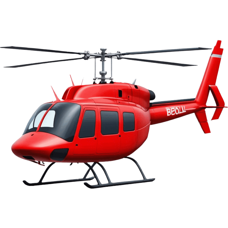 Bell 206 - Bell Helicopter (Model Year: 2021) (Iconic colour: Red) emoji