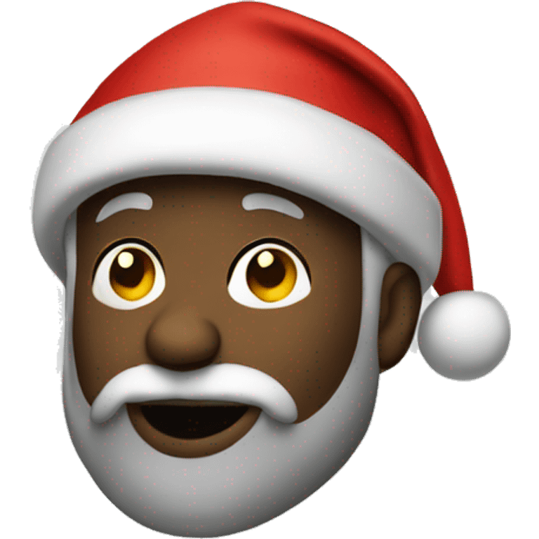 Black Santa hat emoji