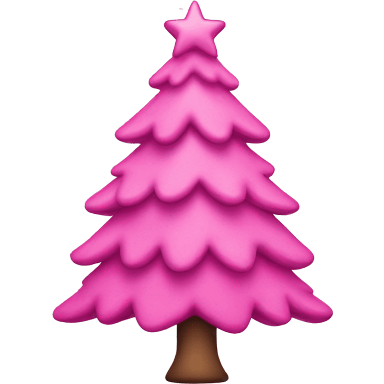 pink christmas tree emoji