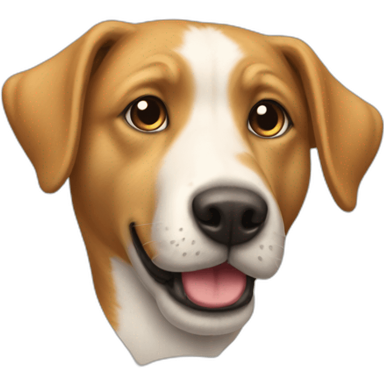 Un chien sur un chat emoji