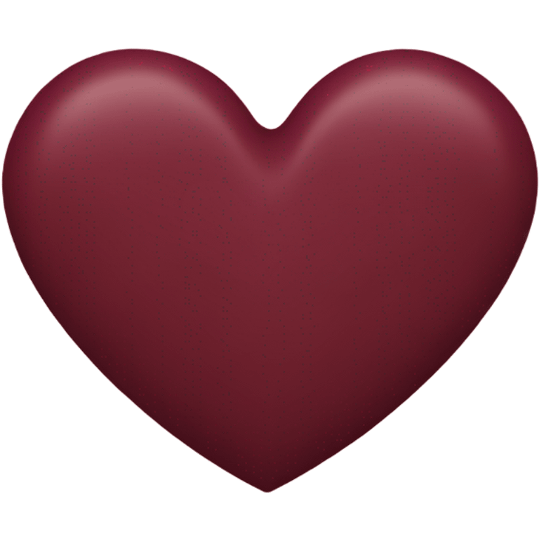 burgundy heart emoji