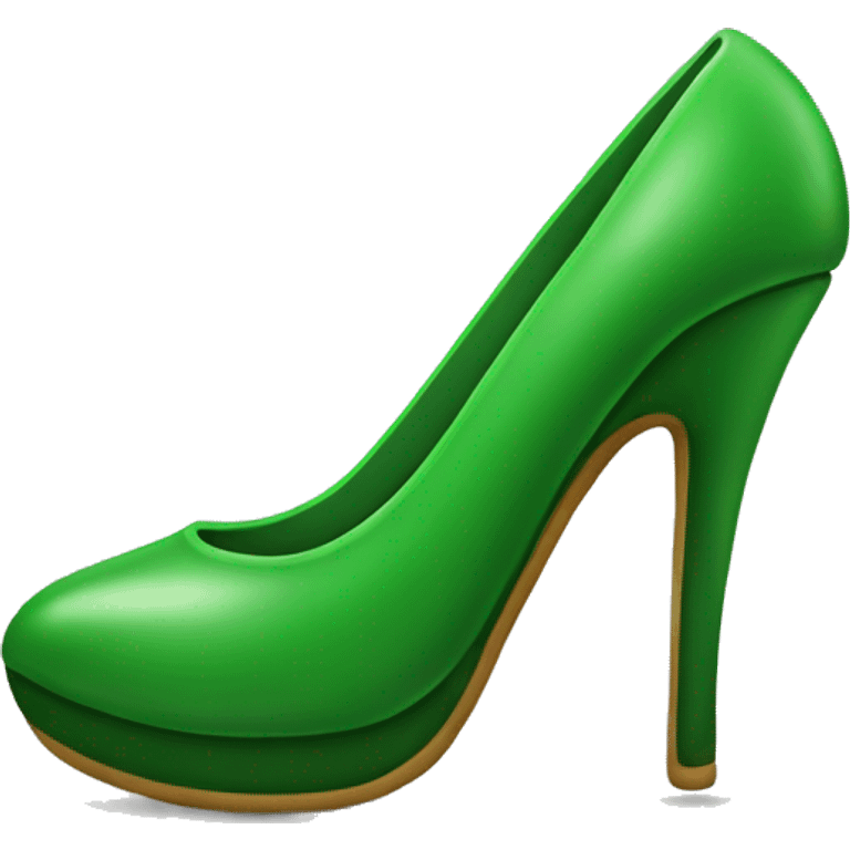 green stilleto emoji