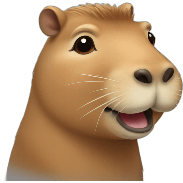 Smiling capybara emoji