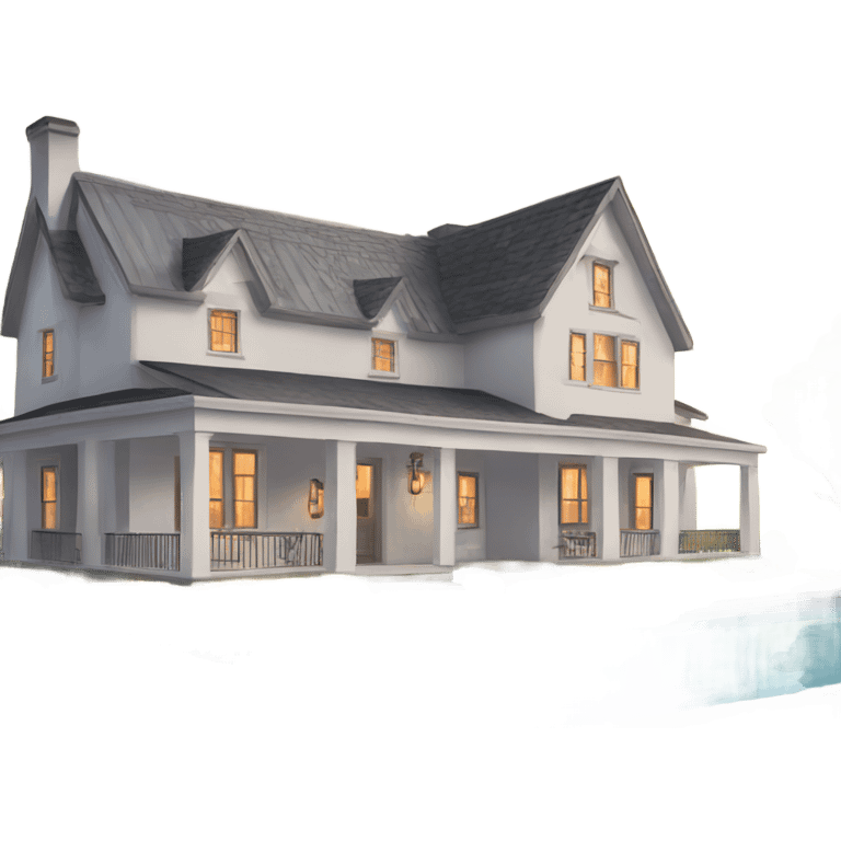 Modern farmhouse mansion emoji