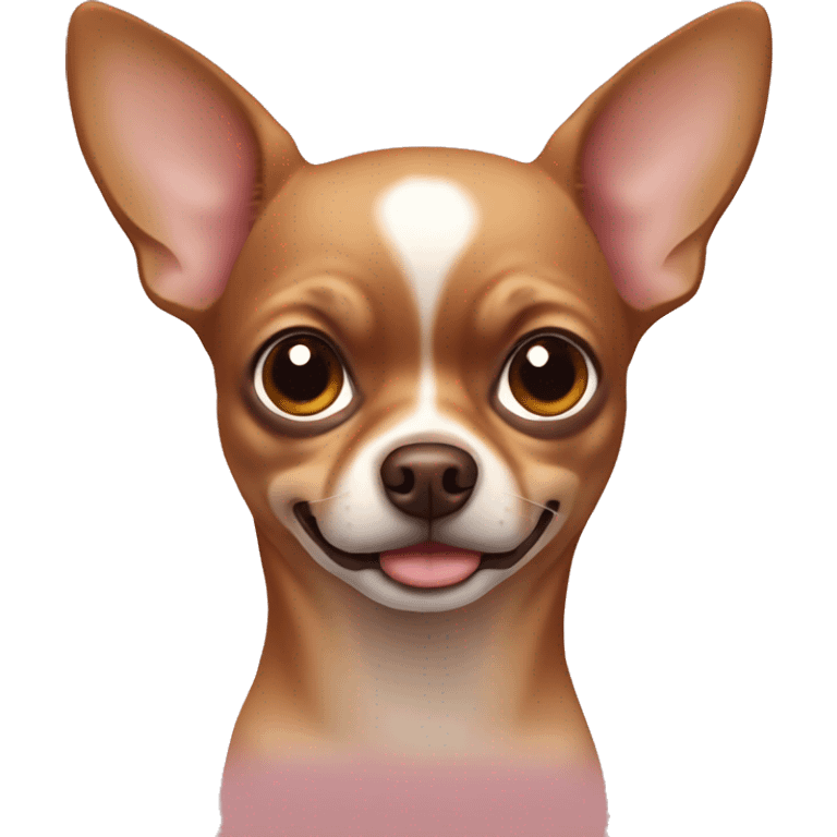 Brown chihuahua with only one eye emoji