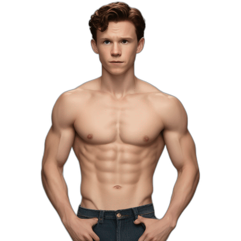 Tom Holland abs emoji